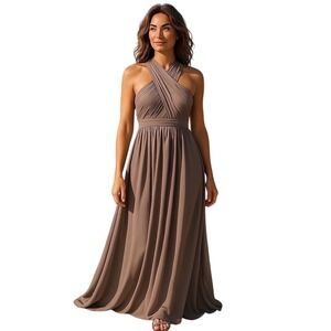 Jenny Yoo Gray Convertible Sweetheart Neckline‎ Formal Maxi Wedding Dress Gown 6